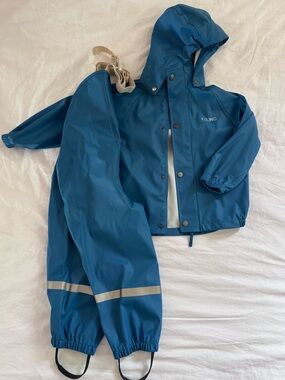 Kuling 98/104 San Marino rain set • jacket and bibs • blue • 3-4 years toddler